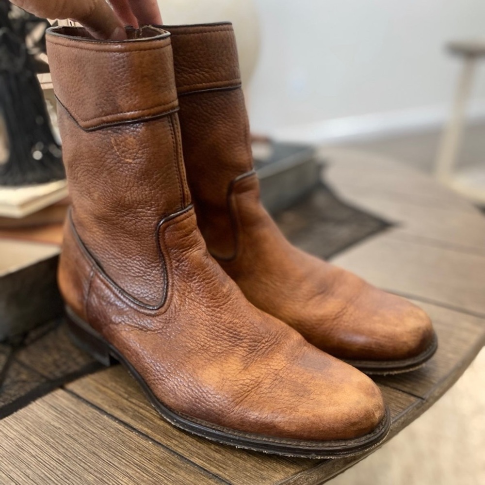FRANCO CUADRA DEER LEATHER BOOTS (MEN 7.5)